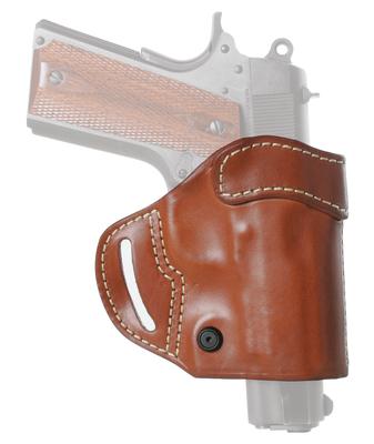 CQC Leather Compact Askins Brown Right Hand For Colt Government and Commander