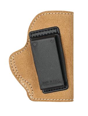 Suede Leather Angle Adjustable ISP Holster for Ruger LCP/Kel-Tec P3AT/Kahr .380 and other Small .380's Right Hand Brown