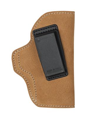 Suede Leather Angle Adjustable ISP Holster for Kahr PM9/Kel-Tec P9 and other Sub-Compact Slim Frame 9mm/.40 Caliber Right Hand Brown