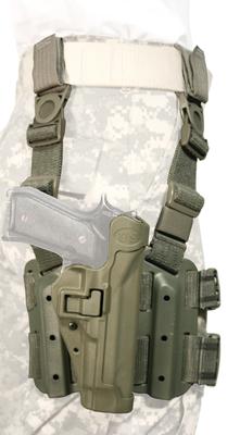 Tactical Serpa Carbon Fiber Holster With U.S. Medallion Foliage Green Right Hand For Beretta M-9 (92/96)