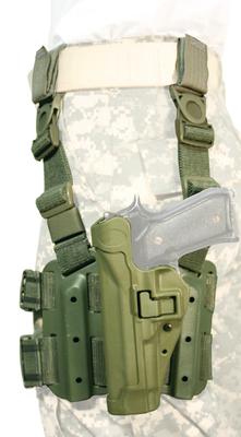 Tactical Serpa Carbon Fiber Holster Olive Drab Left Hand For Beretta M-9 (92/96)