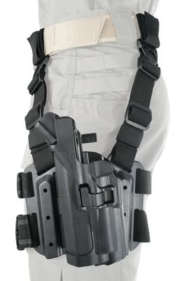 Level 3 Serpa Light Bearing Tactical Holster Left Hand Black For Glock 21 and Smith & Wesson M&P .45 Caliber