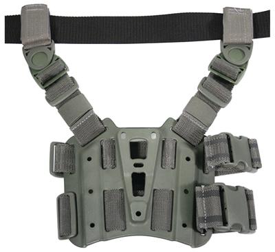 CQC Tactical Thigh Holster Platform With Rails Foliage Green