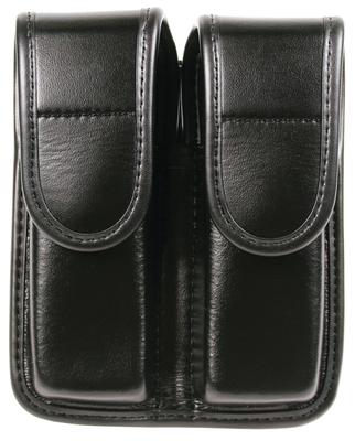 Plain Finish Molded Duty Gear Double Magazine Pouch Staggered Column Glock 21 Black