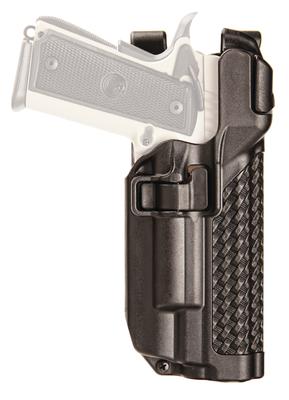 Level 3 Serpa Light Bearing Duty Holster Basket Weave Black Right Hand For 1911 Government Style With Or Without Rails