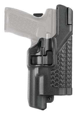 Level 3 Serpa Light Bearing Duty Holster Basket Weave Black Left Hand For Beretta 92/96/M9A1 With Rails - Not Elite or Brigadier