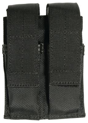 Belt Mounted Double Pistol Mag Pouch Black