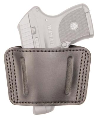 Sportster Leather Ambidextrous Belt Slide Holster Medium and Most Large Frame 9mm/.40/.45 Autos Black