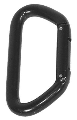 Carabiner Non-Locking Black Aluminer