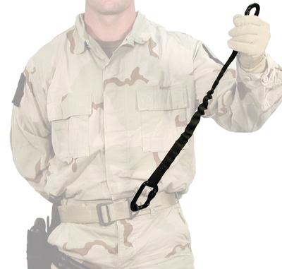 Personal Safety Retention Lanyard Long Size 23 Inches Relaxed 31.5 Inches Stretched Olive Drab