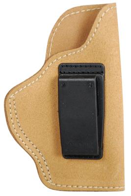 Suede Leather Angle Adjustable ISP Holster for Glock 26/Ruger LC9 and other Sub-Compact 9mm/.40 Caliber Right Hand Brown