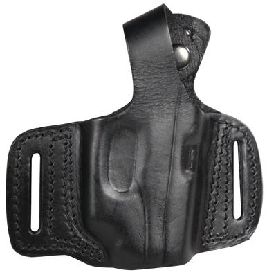 Deluxe Molded Leather Holster With Thumb Break Small With Laser Black Right Hand