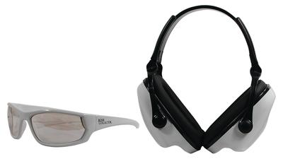 Bone Collector Youth Auryon Combo Kit Glasses/Earmuff White
