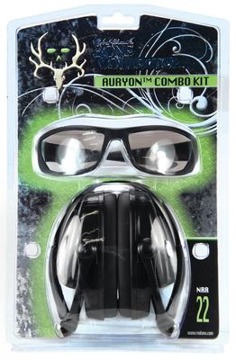 Bone Collector Auryon Combo Kit Glasses/Earmuff Black