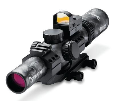 Skull-TAC 1-4x24mm with Ballistic CQ Reticle includes FastFire III and 30mm AR-P.E.P.R. Mount