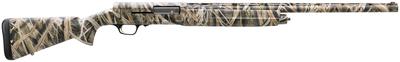 A5 Camo 12 Gauge 3.5 Inch Chamber 28 Inch Barrel Fiber Optic Front Sight DS Choke Tubes Full Coverage Mossy Oak Shadow Grass Blades Camouflage Finish