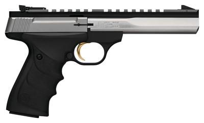 Buck Mark Contour Stainless .22 Long Rifle 5.5 Inch Barrel Polished Flats Pro-Target Adjustable Sights Alloy Frame Matte Black Finish 10 Round
