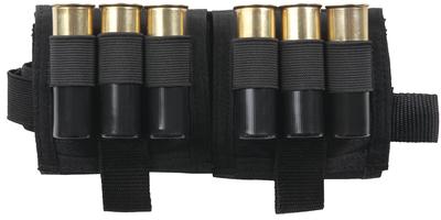 Bi-Fold Compact Drop Down Shotgun Shell Pouch Holds 19 Rounds Black