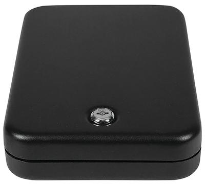 SafeLock Handgun Safe With Key Black
