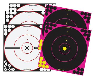 Shoot-N-C Combo Pack 12 Inch 5 Targets Plus Pasters
