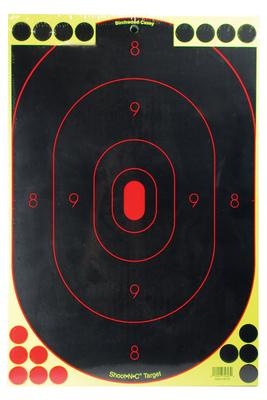 Shoot-N-C 12x18 Oval Silhouette 100 Targets 1800 Pasters