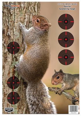 Dirty Bird PreGame Animal Targets Squirrel 12x18 Inch 8 Per Package