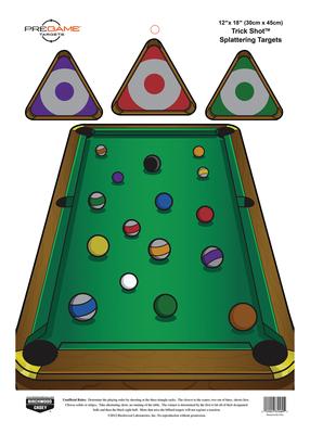 Dirty Bird Pregame Targets Trick Shot 12x18 Inch 100 Per Package