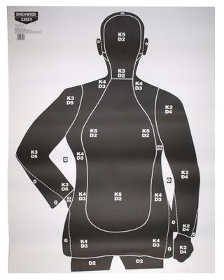 B-21 Eze-Scorer Silhouette Paper Target 35x45 Inch 100 Per Case