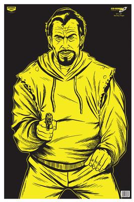 Eze-Scorer Bad Guy Yellow On Black 23x35 Inch Folded 5 Per Package