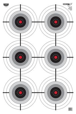 Eze-Scorer Multiple Bull's Eyes 23x35 Inch Folded 5 Per Package