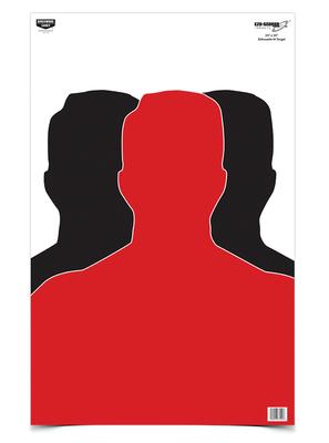Silhouette III Eze-Scorer Paper Silhouette Target  23x35 Inch 100 Per Case