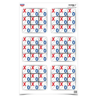 Eze-Scorer Paper Game Target Tic Tac Toe 23x35 Inch 100 Per Package