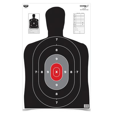 Eze-Scorer Paper Game Target BC27 Red Core 23x35 Inch 100 Per Package