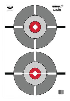 Eze-Scorer Double Bull Paper Targets 12x18 Inch 100 Targets Per Package