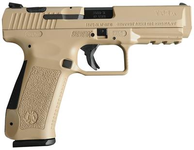 TP-9SA 9mm 4.4 Inch Barrel Adjustable Rear Sight Picatinny Rail All Desert Tan 18 Rounds
