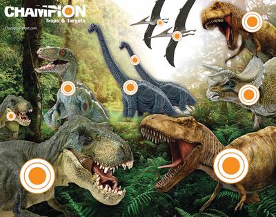 Full-Color Targets Dinosaur 11x14 Inches 12 Per Package