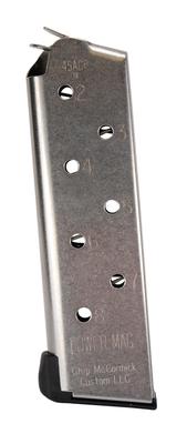 Power Mag Compact Magazine For 1911 .45 ACP 8 Round Stainless Steel