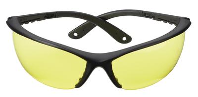 Ballistic Shooting Glasses Open Frame Black Frame Yellow Lens