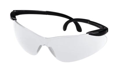 Ballistic Shooting Glasses Open Frame Ballistic Black Matte Frame Clear Lens