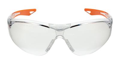 Youth Ballistic Shooting Glasses Clear/Orange Frame Clear Lens