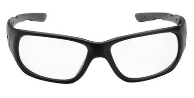 Full Ballistic Shooting Glasses Black Frame Smoke Mirror Lens
