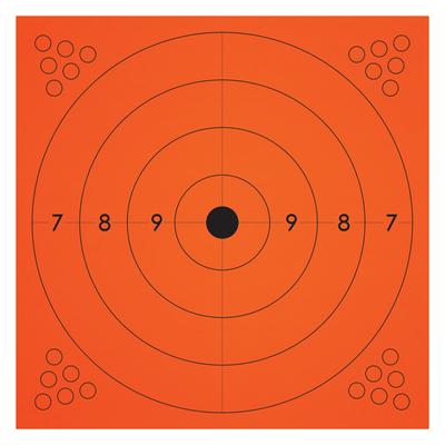 Adhesive Targets 12x13 Inches Orange 10 Pack