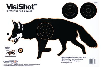 VisiShot 16x11 Inch Coyote Target 10 Per Pack