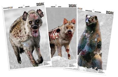 Zombie Vicious Animals 12x18 Inches Variety Pack of 6