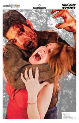 Zombie Poster Targets 24x45 Inches Charlie The Chomper 10 Per Pack