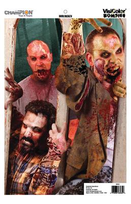 Zombie Poster Targets 24x45 Inches Door Breech 10 Per Pack