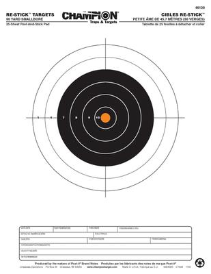 Re-Stick Targets 50 Yard Smallbore Rifle 8.5x11 Inch