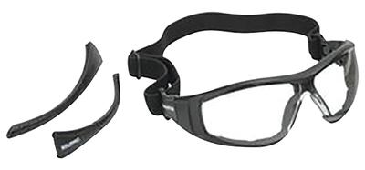 Closed Frame Glasses/Goggles Black Frame Clear Lens