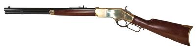 Model 1866 Yellowboy Short Rifle .45 Colt 20 Inch Barrel Standard Blue Finish Brass Frame 10 Round