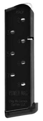 Power Mag Compact Magazine For 1911 .45 ACP 8 Round Black